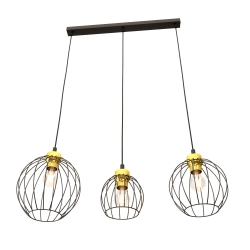 Lampa wisząca NANDO 3 BL GOLD 1368/3 EMIBIG Lighting - zdjęcie produktu