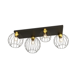 Lampa sufitowa NEST 4 BL GOLD 1370/4 EMIBIG Lighting - zdjęcie produktu