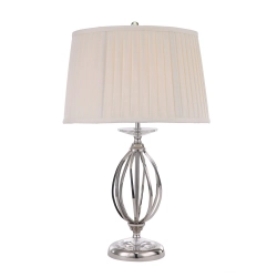 kinkiecik.pl Lampa stołowa Aegean – 1 źródło światła – Polerowany nikiel AG-TL-POL-NICKEL Elstead Lighting