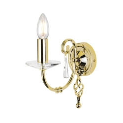 kinkiecik.pl Kinkiet Aegean – 1 źródło światła – Polerowany mosiądz AG1-POL-BRASS Elstead Lighting