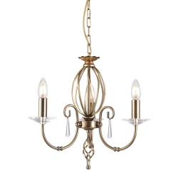 kinkiecik.pl Żyrandol Aegean – 3 źródła światła – Stary mosiądz AG3-AGED-BRASS Elstead Lighting