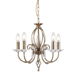 kinkiecik.pl Żyrandol Aegean – 5 źródeł światła – Stary mosiądz AG5-AGED-BRASS Elstead Lighting