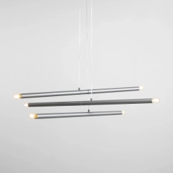 Lampa wisząca TUBO 6 Steel 1072K5 Aldex - zdjęcie produktu