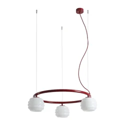 Lampa wisząca PUFF 3 RING RED WINE 1159E15_R Aldex - zdjęcie produktu