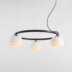 Lampa wisząca PUFF 3 RING MOKKA 1159E28_R Aldex - zdjęcie dodatkowe 1