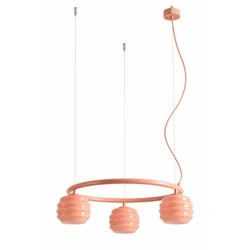 Lampa wisząca PUFF GLAZE 3 RING CORAL 1160E11_R Aldex - zdjęcie produktu