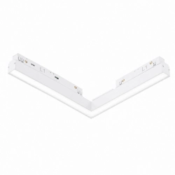 ALFA SAGA TRACK MAGNETIC 2LINE CORNER A 24W CCT SWITCH DIMM WH AZ6506 AZZARDO