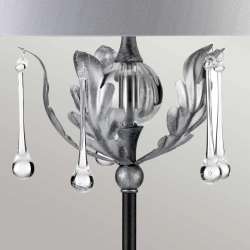 Lampa stołowa Amarilli – 1 źródło światła – Czarna / Srebrna patyna AML-TL-BLK-SIL Elstead Lighting
