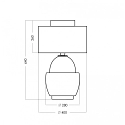 ARIEL AMBER/BLACK lampa stołowa L248110420 4Concepts L248110420 - zdjęcie 2