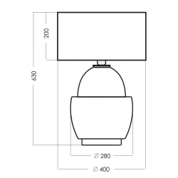 ARIEL AMBER/BLACK lampa stołowa L248110427 4Concepts L248110427 - zdjęcie 2
