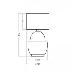 ARIEL AMBER/BLACK lampa stołowa L248110423 4Concepts L248110423 - zdjęcie 2
