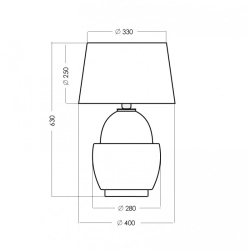 ARIEL BLACK/BLACK lampa stołowa L248112250 4Concepts L248112250 - zdjęcie 2