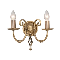 kinkiecik.pl Kinkiet Artisan – 2 źródła światła – Stary mosiądz ART2-AGD-BRASS Elstead Lighting