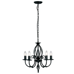 kinkiecik.pl Żyrandol Artisan – 5 źródeł światła – Czarny ART5-BLACK Elstead Lighting