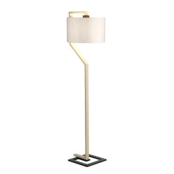 kinkiecik.pl Lampa podłogowa Axios – 1 źródło światła – Kość słoniowa AXIOS-FL-IVORY Elstead Lighting