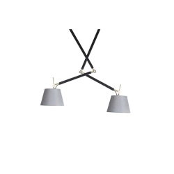 Lampa wisząca ZYTA 2 S PENDANT złota AZ4191+AZ2604+AZ2604 śr.36cm AZZARDO