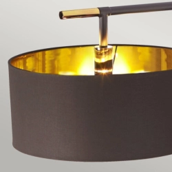 Lampa podłogowa Balance – 1 źródło światła – Brązowa / Polerowany mosiądz BALANCE-FL-BRPB Elstead Lighting