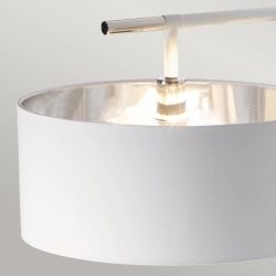 kinkiecik.pl Lampa podłogowa Balance – 1 źródło światła – Biel i polerowany nikiel BALANCE-FL-WPN Elstead Lightnig