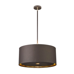 Lampa wisząca Balance – 1 źródło światła – Brązowa / Polerowany mosiądz BALANCE-P-BRPB Elstead Lighting