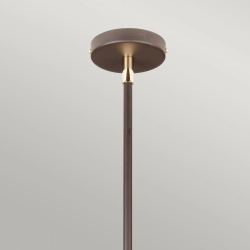 Lampa wisząca Balance – 1 źródło światła – Brązowa / Polerowany mosiądz BALANCE-P-BRPB Elstead Lighting