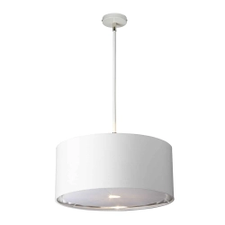 kinkiecik.pl Lampa wisząca Balance – 1 źródło światła – Biel i polerowany nikiel BALANCE-P-WPN Elstead Lightnig