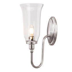 kinkiecik.pl Kinkiet Blake – 1 źródło światła – Polerowany nikiel BATH-BLAKE2-PN Elstead Lighting