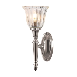 kinkiecik.pl Kinkiet Dryden – 1 źródło światła – Polerowany nikiel BATH-DRYDEN1-PN Elstead Lighting