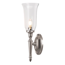 kinkiecik.pl Kinkiet Dryden – 1 źródło światła – Polerowany nikiel BATH-DRYDEN2-PN Elstead Lighting