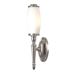 kinkiecik.pl Kinkiet Dryden – 1 źródło światła – Polerowany nikiel BATH-DRYDEN5-PN Elstead Lighting