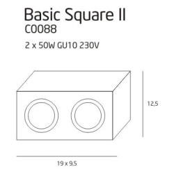 Plafon BASIC SQUARE II WH C0088 - zdjęcie dodatkowe 1