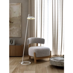 kinkiecik.pl Biała lampa podłogowa Versale - DFTP, metalowa 2220064001 Nordlux