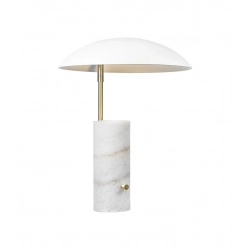 Biała lampa stołowa Mademoiselle DFTP Nordlux - marmurowa podstawa 2220405001 - zdjęcie produktu