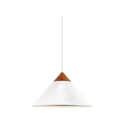 Biała lampa wisząca Kinto Design For The People - drewniana dekoracja 2520083001 Nordlux