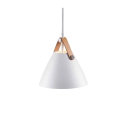 Biała lampa wisząca w stylu skandynawskim Strap 16 - DFTP 84303001 - zdjęcie produktu