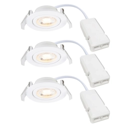 Zestaw 3x Biała oprawa downlight Monolo 3x4,8W LED Moodmaker™ 2510310101 Nordlux