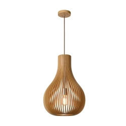BODO Lampa wisząca Ø 38 cm E27 Light wood 01400/38/72 Lucide - zdjęcie produktu