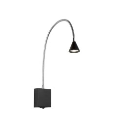 BUDDY Kinkiet LED 1x3W 4000K czarny 18293/03/30 Lucide - zdjęcie produktu