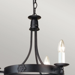 kinkiecik.pl Żyrandol Belfry – 3 źródła światła BY3-BLACK Elstead Lighting