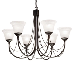 Żyrandol Carisbrooke – 6 źródeł światła CB6-BLACK Elstead Lighting