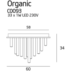 Organic Copper C0093D plafon duży MAXlight
