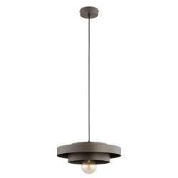 Lampa wisząca Ceroti 1xE27 brązowa 61619 ALFA