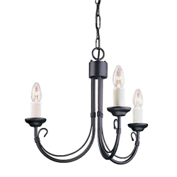 Żyrandol Chartwell – 3 źródła światła CH3-BLACK Elstead Lighting