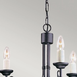 Żyrandol Chartwell – 3 źródła światła CH3-BLACK Elstead Lighting