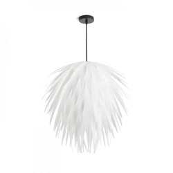 kinkiecik.pl CLANK wisząca białe PVC/czarna 230V E27 15W R13321 Rendl light studio
