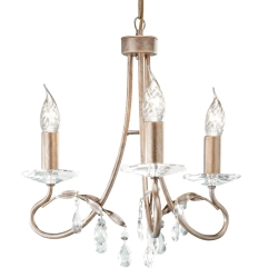 kinkiecik.pl Żyrandol Christina – 3 źródła światła CRT3-SILVER-GOLD Elstead Lighting