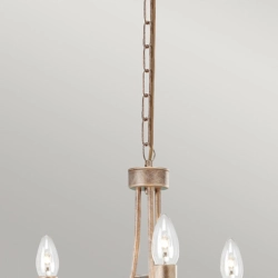 kinkiecik.pl Żyrandol Christina – 3 źródła światła CRT3-SILVER-GOLD Elstead Lighting