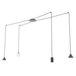 Lampa wisząca FUJI 4 BLACK 1349/4 EMIBIG Lighting - zdjęcie produktu