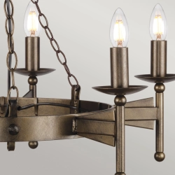 Żyrandol Cromwell – 6 źródeł światła CW6-OLD-BRZ Elstead Lighting