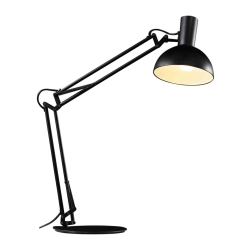 kinkiecik.pl Czarna lampa biurkowa Nordlux Arki - z uchwytem ściennym 75145003 Nordlux