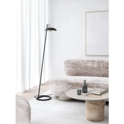 kinkiecik.pl Czarna lampa podłogowa Versale - DFTP, metalowa 2220064003 Nordlux